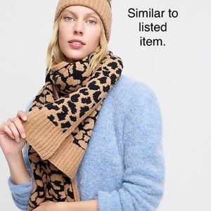 J Crew Leopard Scarf
